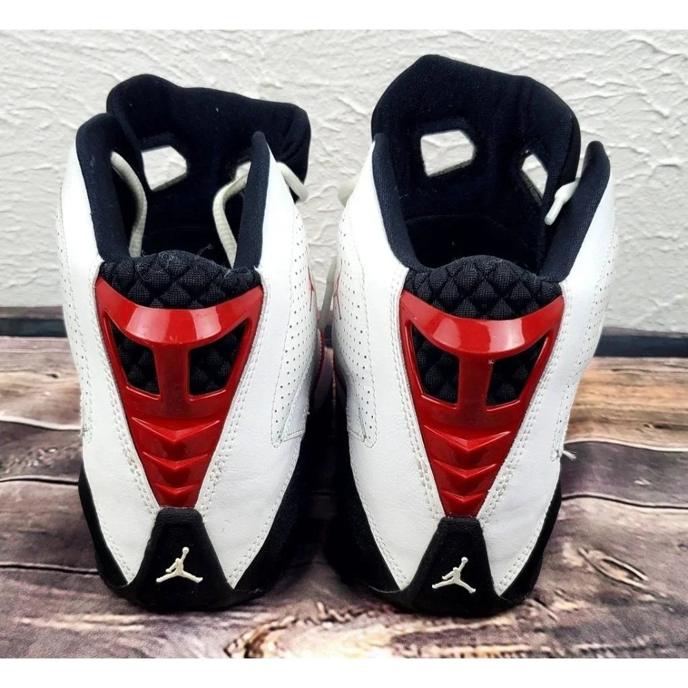 Jordan 7Y White Red Black Athletic Sneakers CK1425-106